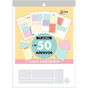 ADESIVO DECORADO BLOCO NOTES 12 FOLHAS TILIBRA