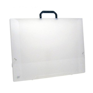 PASTA MALETA ESCOLAR C/ ALÇA E ELÁSTICO A3 CRISTAL YES