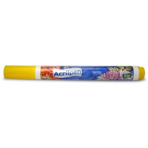 CANETA ACRILPEN PARA TECIDO AMARELO OURO 505 ACRILEX