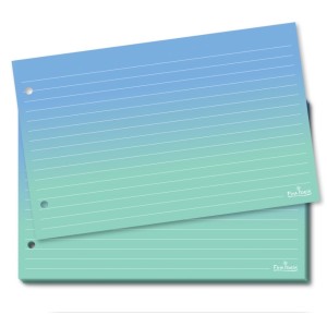 FICHAS DEGRADÊ VERDE PAUTAS BRANCAS 5X8 50 UNIDS FINA IDEIA