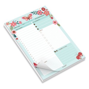 BLOCO TAREFAS DO DIA BORBOLETAS FINA IDEIA