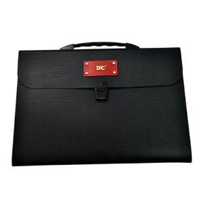 MALETA SANFONADA OF. 12 DIV.-PRETO E VERMELHO DAC