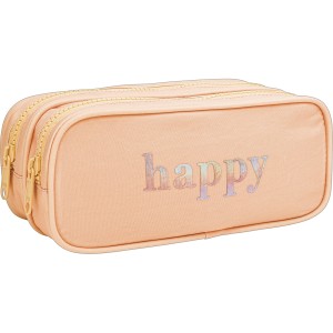 ESTOJO DUPLO GRANDE HAPPY CORAL TILIBRA