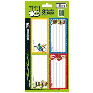 ETIQUETA ESCOLAR ADESIVA BEN 10 TILIBRA