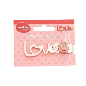 CLIP PORTA CANETA LOVE C/1 MOLIN