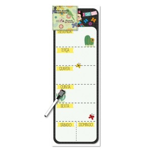 MEMO BOARD MAGNÉTICO 10X30CM + CANETA RAIZLER