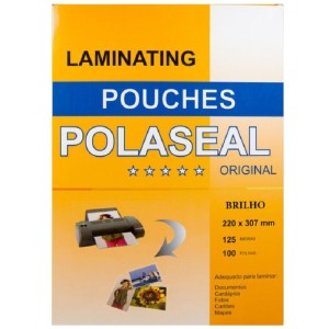 PLÁSTICO PARA PLASTIFICAÇÃO A4 100 FLS POLASEAL