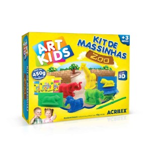 KIT DE MASSINHAS ZOOLÓGICO ART KIDS ACRILEX