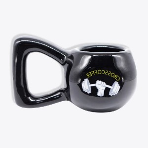 CANECA PORCELANA 350ML 3D PESO ACADEMIA PRETO ZONA CRIATIVA