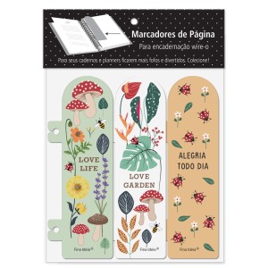 MARCADORES DE PÁGINAS LOVE GARDEN FINA IDEIA