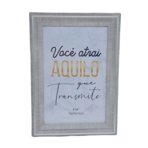 PORTA RETRATO VOCÊ ATRAI 10X15CM PLÁSTICO