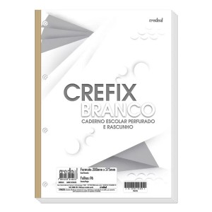 REFIL FICHÁRIO UNIV 96FLS BRANCO CREDEAL