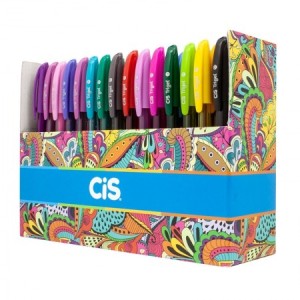 CANETA GEL TRIGEL 1.0MM C/ 60 CORES CIS