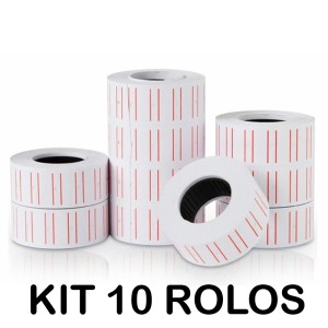 ETIQUETA ADESIVA MX COM 10 ROLOS 21MMX12MM
