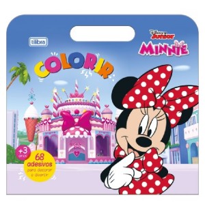 FOLHAS PARA COLORIR MALETA MINNIE 8 FOLHAS TILIBRA