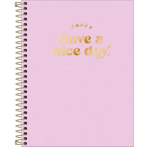 CADERNO ESPIRAL CAPA PLAST COLEGIAL 1M HAPPY RS 80F TILIBRA
