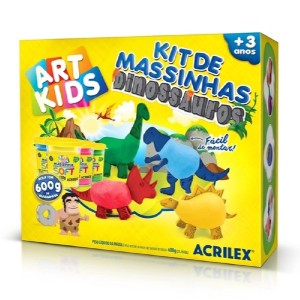 KIT DE MASSINHAS DINOSSAUROS 600G ACRILEX
