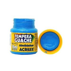 TINTA GUACHE 15 ML AZUL CLARO ACRILEX
