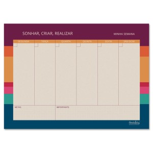 BLOCO SEMANAL RECICLAR FINA IDEIA