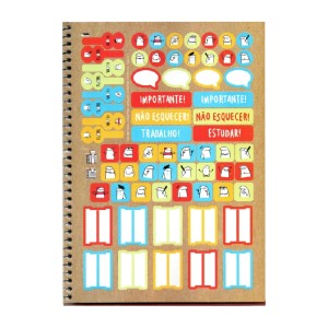 CADERNO UNIV CD 1X1 80FLS 1M FLORK JANDAIA