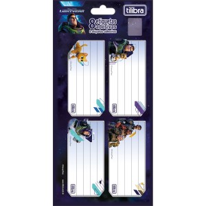 ETIQUETA ESCOLAR ADESIVA LIGHTYEAR TILIBRA