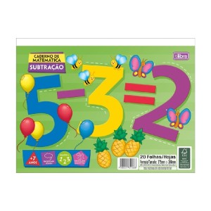 CADERNO DE MATEMÁTICA SUBTRAÇÃO ACADEMIE 32FLS TILIBRA