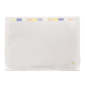 PASTA SANFONADA A4 COM 12 DIVISÕES TRASPARENTE LINE DAC