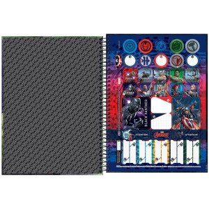 CADERNO ESPIRAL CD UNIV 1M AVENGERS 80 FLS TILIBRA