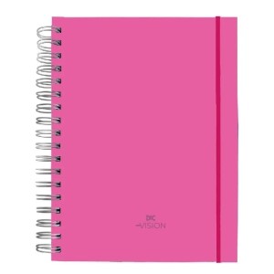 CADERNO SMART UNIV VISION 10DIV 80 FOLHAS ROSA DAC