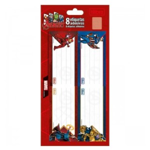 ETIQUETA ESCOLAR ADESIVA AVENGERS TILIBRA