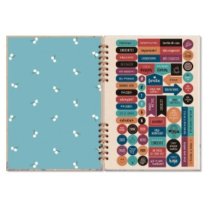 PLANNER COMPACTO MENSAL CAMPESTRE KRAFT FINA IDEIA