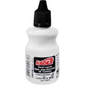 TINTA CARIMBO PRETO RADEX
