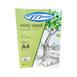 PAPEL VERGÊ 25 FLS 180G A4 DIAMANTE MENNO