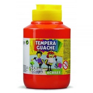 TINTA GUACHE 250ML VERMELHO FOGO 507 ACRILEX