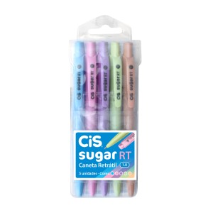 CANETA SUGAR RT 1.0 TONS PASTEL 5 UN CIS