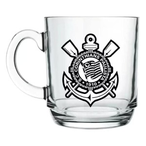 CANECA DE VIDRO 300ML LOUCO POR TI CORINTHIANS ALLMIX