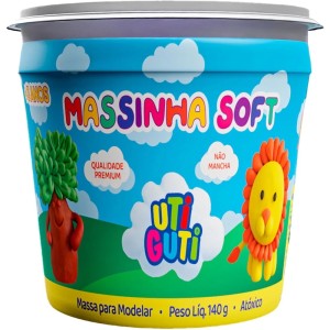 MASSINHA DE MODELAR SOFT 140G MARROM UTI GUTI