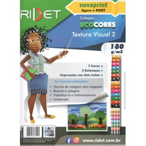 BLOCO ECOCORES TEXTURA VISUAL 2 23X32 180G 36 FLS RIDET