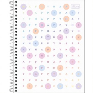 CADERNETA ESP CD 1/8 HAPPY COLOR 80FLS TILIBRA