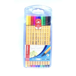 CANETA POINT 88 ESTOJO C/10 UND STABILO