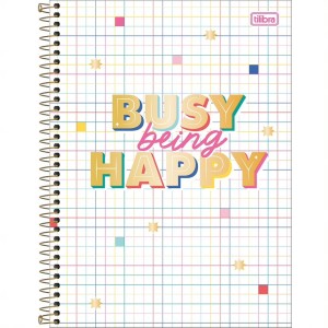 CADERNO ESPIRAL CD UNIVERSITÁRIO 1M BE NICE 80 FLS TILIBRA