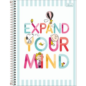 CADERNO ESPIRAL  UNIV CD 160FLS 10M SNOOPY TILIBRA