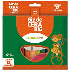 GIZ DE CERA BIG 12CORES GROSSO LEO&LEO