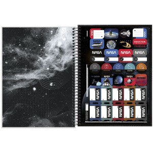 CADERNO ESPIRAL CD UNIV 10M NASA 160 FLS TILIBRA