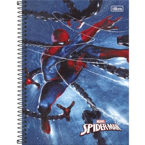 CADERNO ESPIRAL CD UNIV 1M SPIDER-MAN 80 FLS TILIBRA