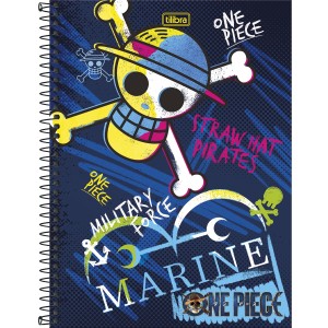 CADERNO ESPIRAL CD UNIV 1M ONE PIECE NETFLIX 80 FLS TILIBRA