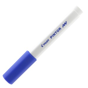 CANETA MARCADOR PILOT PINTOR FINA 1.0MM CLASSICA AZUL