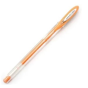 CANETA SIGNO ANGELIC COLOUR LARANJA PASTEL UNIBALL MITSUBISHI