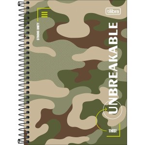 CADERNO ESPIRAL CAPA DURA 1/4 HIDE 80 FLS TILIBRA
