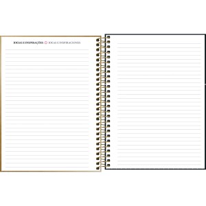 PLANNER ESPIRAL WEST VILLAGE METALIZADO M7 TILIBRA